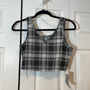 Plaid Print Tank Top